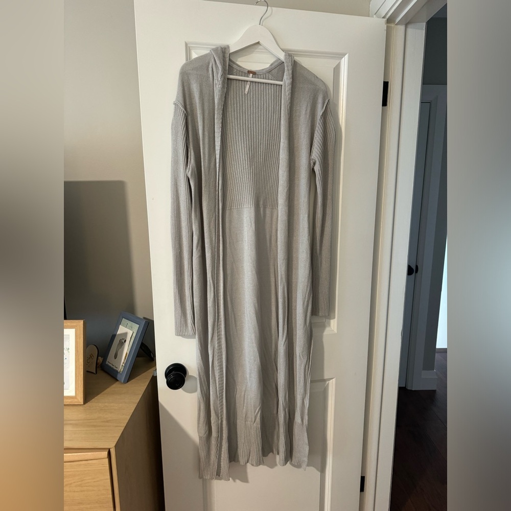 Free people hooded duster cardigan